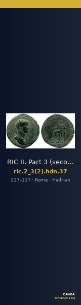 RIC II, Part 3 (second edition) Hadrian 37 — CANOA
