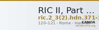 RIC II, Part 3 (second edition) Hadrian 371-373 — CANOA