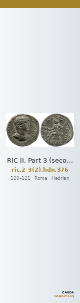 RIC II, Part 3 (second edition) Hadrian 376 — CANOA
