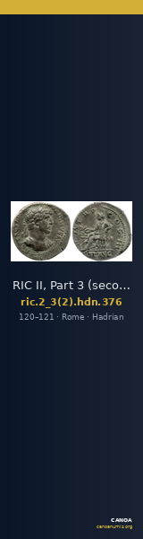 RIC II, Part 3 (second edition) Hadrian 376 — CANOA
