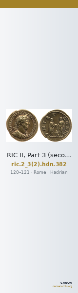 RIC II, Part 3 (second edition) Hadrian 382 — CANOA