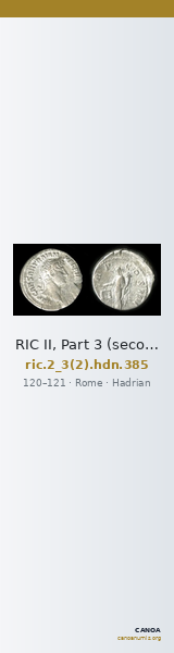 RIC II, Part 3 (second edition) Hadrian 385 — CANOA