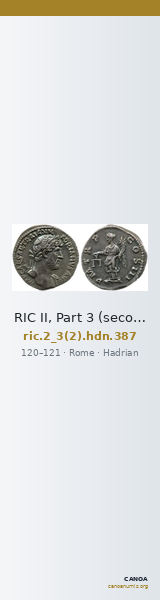 RIC II, Part 3 (second edition) Hadrian 387 — CANOA