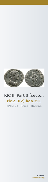 RIC II, Part 3 (second edition) Hadrian 391 — CANOA