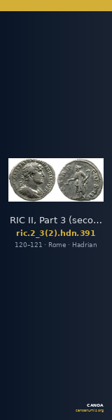 RIC II, Part 3 (second edition) Hadrian 391 — CANOA