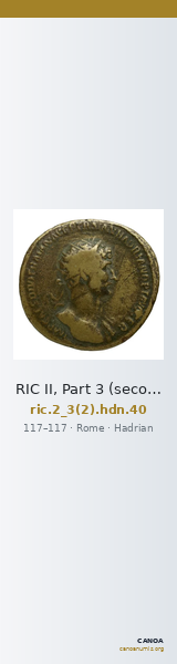 RIC II, Part 3 (second edition) Hadrian 40 — CANOA