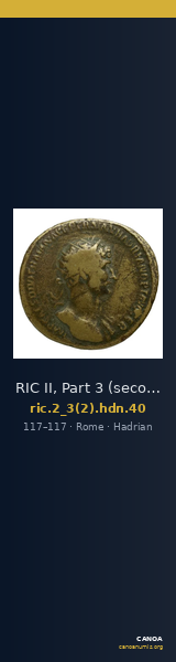 RIC II, Part 3 (second edition) Hadrian 40 — CANOA