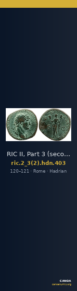 RIC II, Part 3 (second edition) Hadrian 403 — CANOA