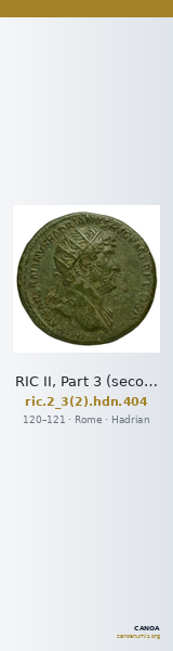 RIC II, Part 3 (second edition) Hadrian 404 — CANOA