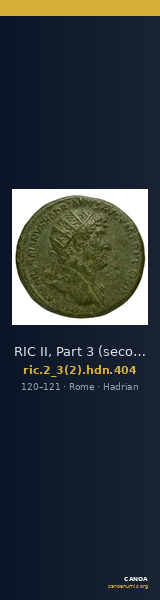RIC II, Part 3 (second edition) Hadrian 404 — CANOA