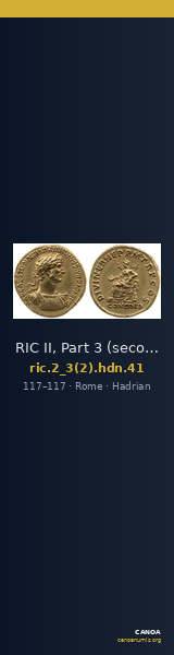 RIC II, Part 3 (second edition) Hadrian 41 — CANOA