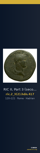 RIC II, Part 3 (second edition) Hadrian 417 — CANOA