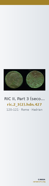 RIC II, Part 3 (second edition) Hadrian 427 — CANOA