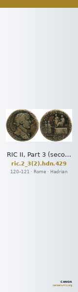 RIC II, Part 3 (second edition) Hadrian 429 — CANOA