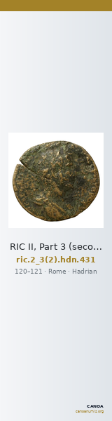 RIC II, Part 3 (second edition) Hadrian 431 — CANOA