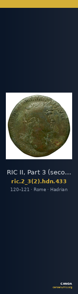 RIC II, Part 3 (second edition) Hadrian 433 — CANOA