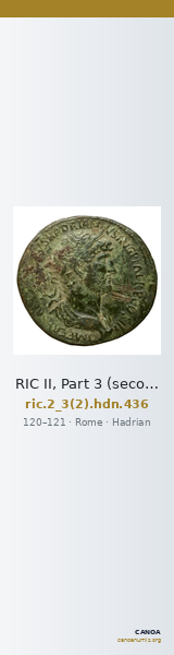RIC II, Part 3 (second edition) Hadrian 436 — CANOA