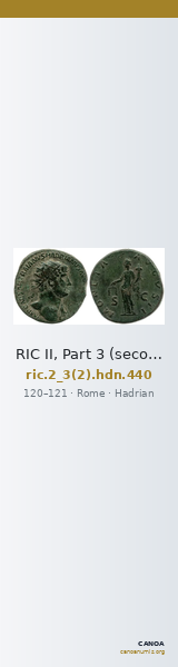 RIC II, Part 3 (second edition) Hadrian 440 — CANOA