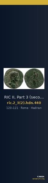 RIC II, Part 3 (second edition) Hadrian 440 — CANOA