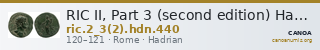 RIC II, Part 3 (second edition) Hadrian 440 — CANOA