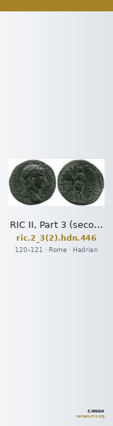 RIC II, Part 3 (second edition) Hadrian 446 — CANOA