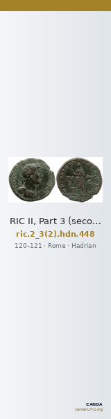 RIC II, Part 3 (second edition) Hadrian 448 — CANOA