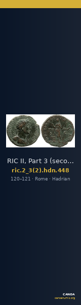 RIC II, Part 3 (second edition) Hadrian 448 — CANOA