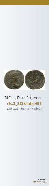 RIC II, Part 3 (second edition) Hadrian 453 — CANOA