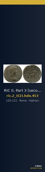 RIC II, Part 3 (second edition) Hadrian 453 — CANOA