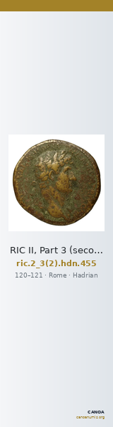RIC II, Part 3 (second edition) Hadrian 455 — CANOA