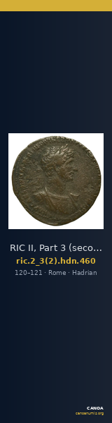 RIC II, Part 3 (second edition) Hadrian 460 — CANOA