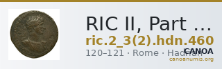 RIC II, Part 3 (second edition) Hadrian 460 — CANOA