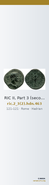 RIC II, Part 3 (second edition) Hadrian 463 — CANOA