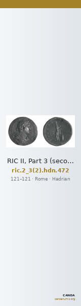 RIC II, Part 3 (second edition) Hadrian 472 — CANOA