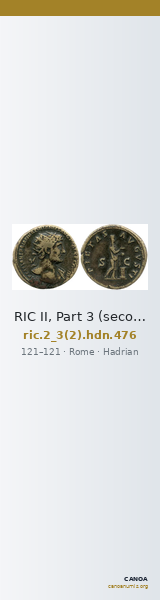 RIC II, Part 3 (second edition) Hadrian 476 — CANOA