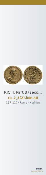 RIC II, Part 3 (second edition) Hadrian 48 — CANOA
