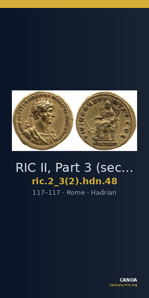 RIC II, Part 3 (second edition) Hadrian 48 — CANOA