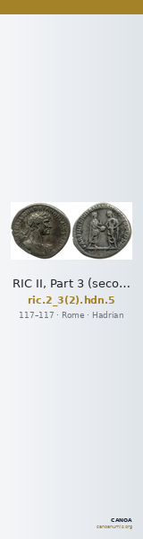RIC II, Part 3 (second edition) Hadrian 5 — CANOA