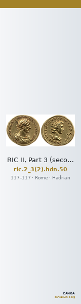 RIC II, Part 3 (second edition) Hadrian 50 — CANOA