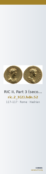 RIC II, Part 3 (second edition) Hadrian 52 — CANOA