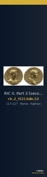RIC II, Part 3 (second edition) Hadrian 52 — CANOA