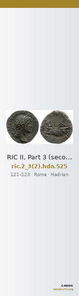 RIC II, Part 3 (second edition) Hadrian 525 — CANOA