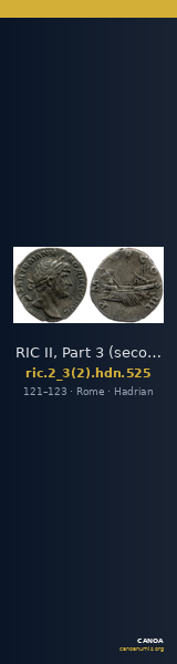 RIC II, Part 3 (second edition) Hadrian 525 — CANOA