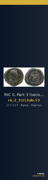 RIC II, Part 3 (second edition) Hadrian 53 — CANOA