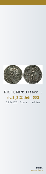 RIC II, Part 3 (second edition) Hadrian 532 — CANOA