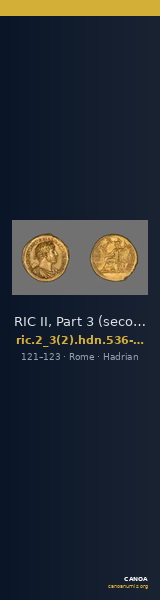 RIC II, Part 3 (second edition) Hadrian 536-540 — CANOA