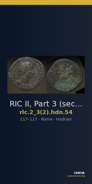 RIC II, Part 3 (second edition) Hadrian 54 — CANOA