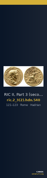 RIC II, Part 3 (second edition) Hadrian 540 — CANOA