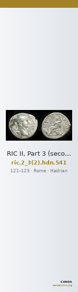 RIC II, Part 3 (second edition) Hadrian 541 — CANOA
