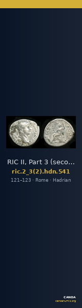 RIC II, Part 3 (second edition) Hadrian 541 — CANOA